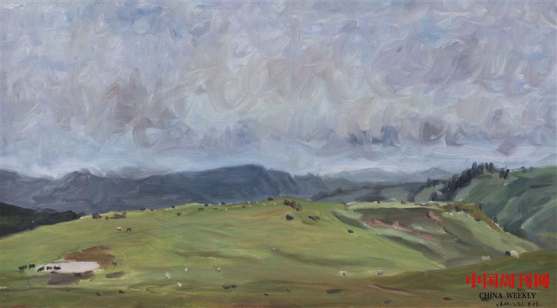 《大風歌》林茂-55×100cm-布面油畫-2022年.jpg 《大風歌》林茂-55×100cm-布面油畫-2022年.jpg