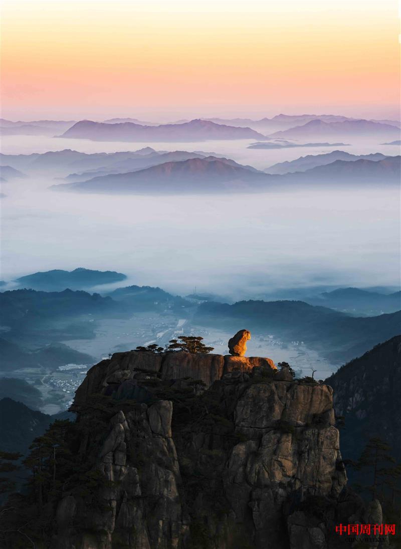 攝圖網_501284170_黃山猴子觀海(企業商用).jpg 攝圖網_501284170_黃山猴子觀海(企業商用).jpg